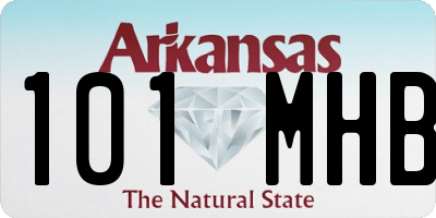 AR license plate 101MHB