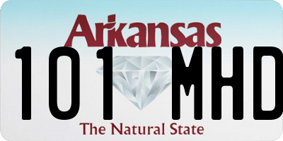 AR license plate 101MHD