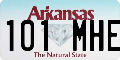 AR license plate 101MHE