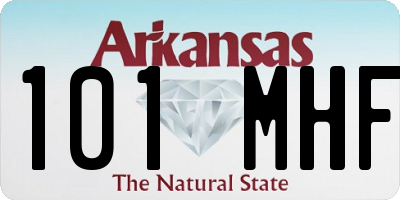AR license plate 101MHF