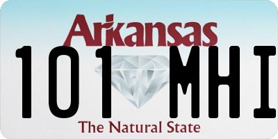 AR license plate 101MHI