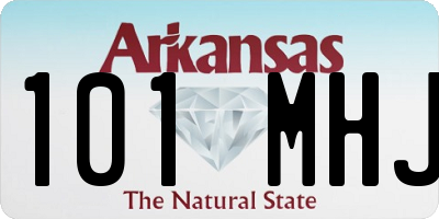 AR license plate 101MHJ