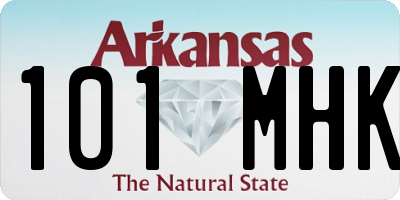 AR license plate 101MHK