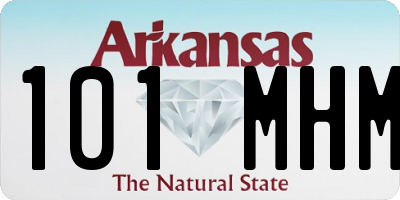 AR license plate 101MHM