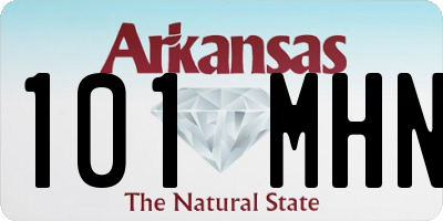 AR license plate 101MHN