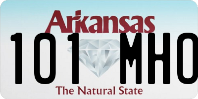 AR license plate 101MHO