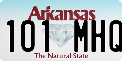 AR license plate 101MHQ