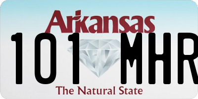 AR license plate 101MHR