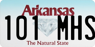 AR license plate 101MHS