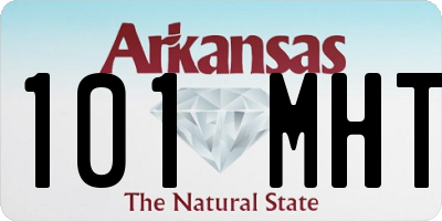 AR license plate 101MHT