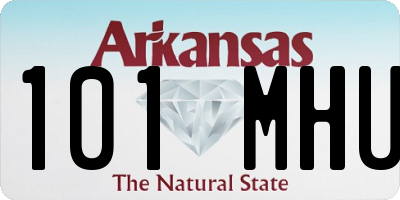 AR license plate 101MHU