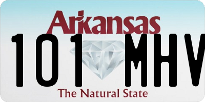 AR license plate 101MHV