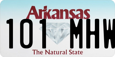 AR license plate 101MHW
