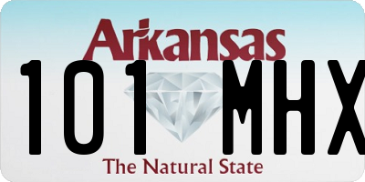 AR license plate 101MHX