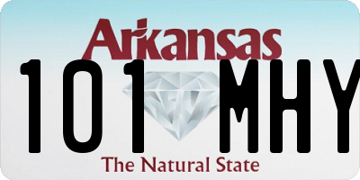 AR license plate 101MHY