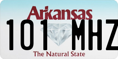 AR license plate 101MHZ