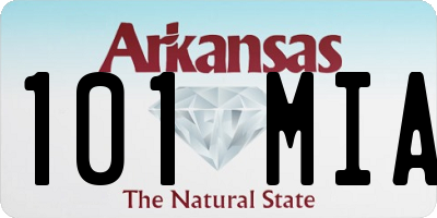 AR license plate 101MIA