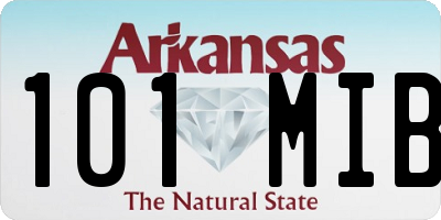 AR license plate 101MIB