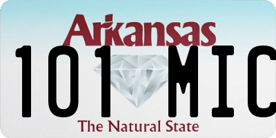 AR license plate 101MIC