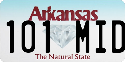 AR license plate 101MID