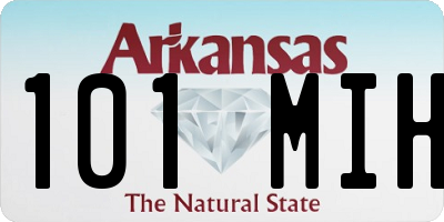 AR license plate 101MIH