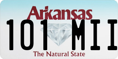 AR license plate 101MII