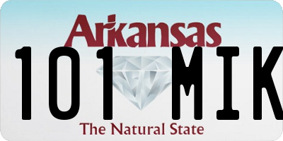 AR license plate 101MIK