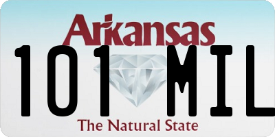 AR license plate 101MIL