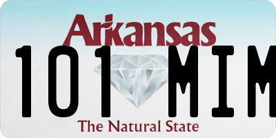 AR license plate 101MIM