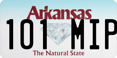 AR license plate 101MIP