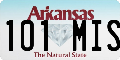 AR license plate 101MIS