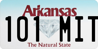 AR license plate 101MIT