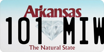 AR license plate 101MIW