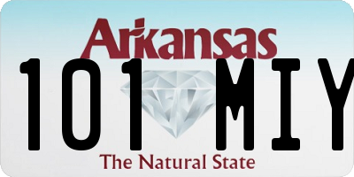 AR license plate 101MIY