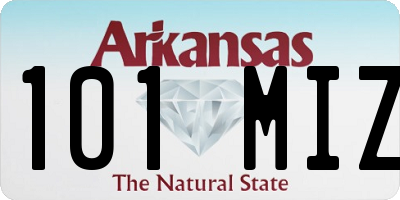 AR license plate 101MIZ