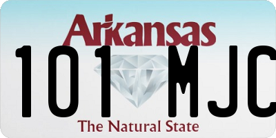 AR license plate 101MJC
