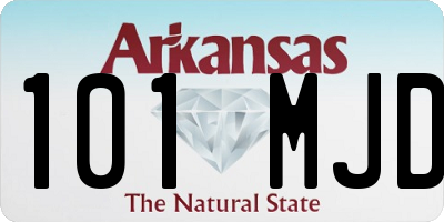 AR license plate 101MJD