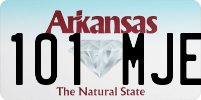 AR license plate 101MJE