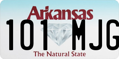 AR license plate 101MJG