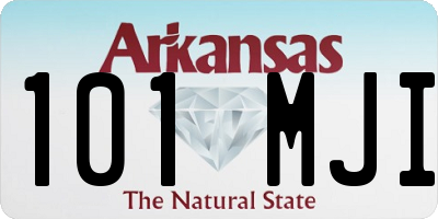 AR license plate 101MJI