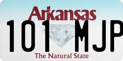 AR license plate 101MJP