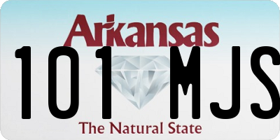 AR license plate 101MJS