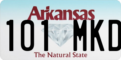 AR license plate 101MKD