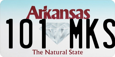 AR license plate 101MKS