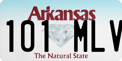 AR license plate 101MLV