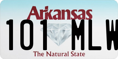 AR license plate 101MLW