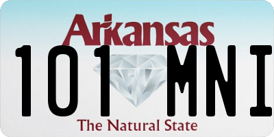 AR license plate 101MNI