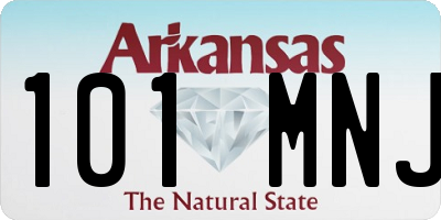 AR license plate 101MNJ