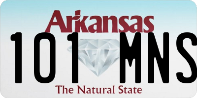 AR license plate 101MNS