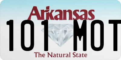 AR license plate 101MOT